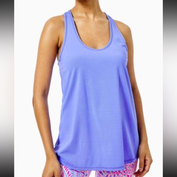 Lilly Pulitzer Tops - Lilly Pulitzer LUXLETIC TANK UPF 50t Purple, NWT, M Orig$68